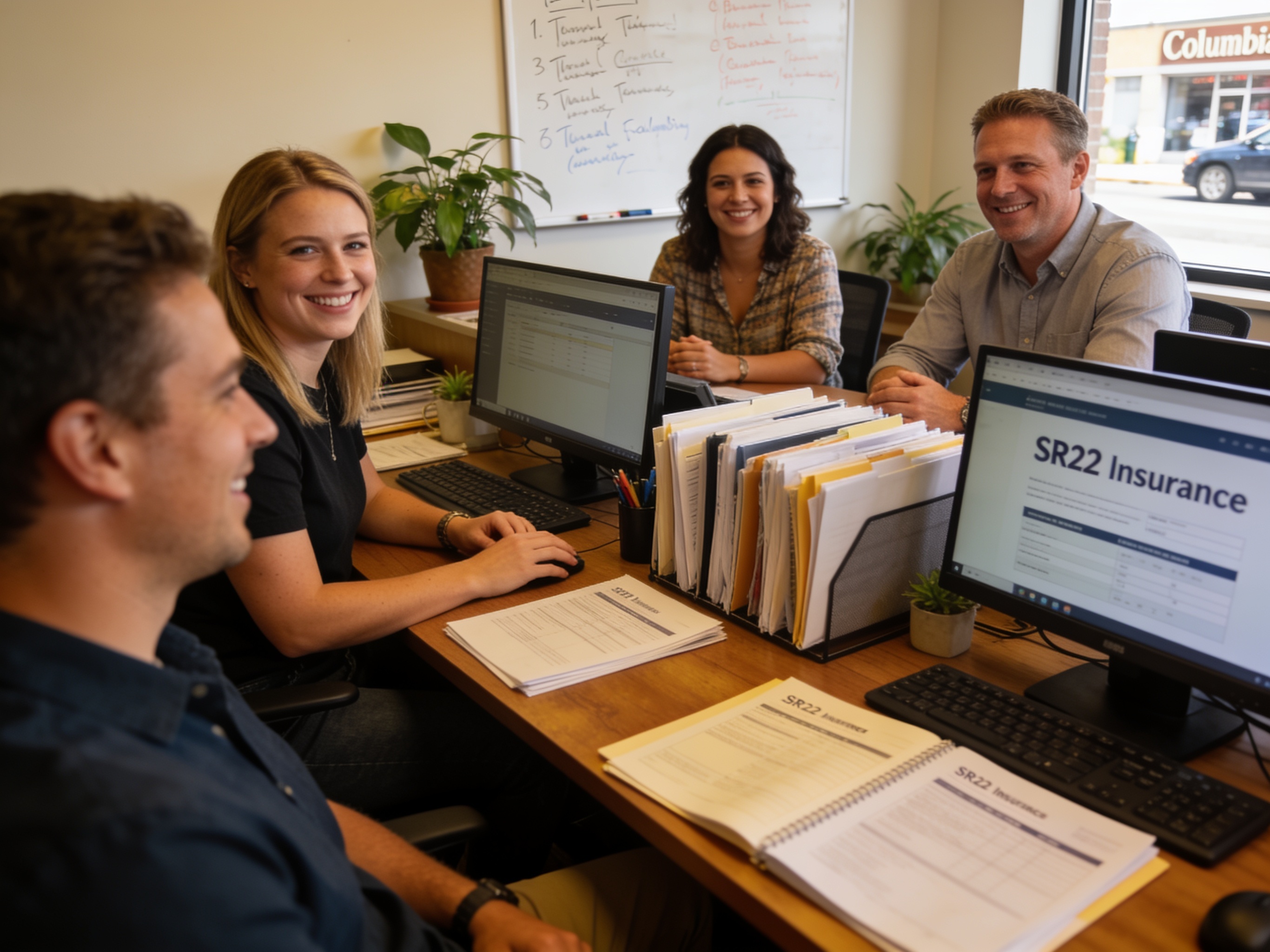 The SCARO Insurance team at work in Columbia