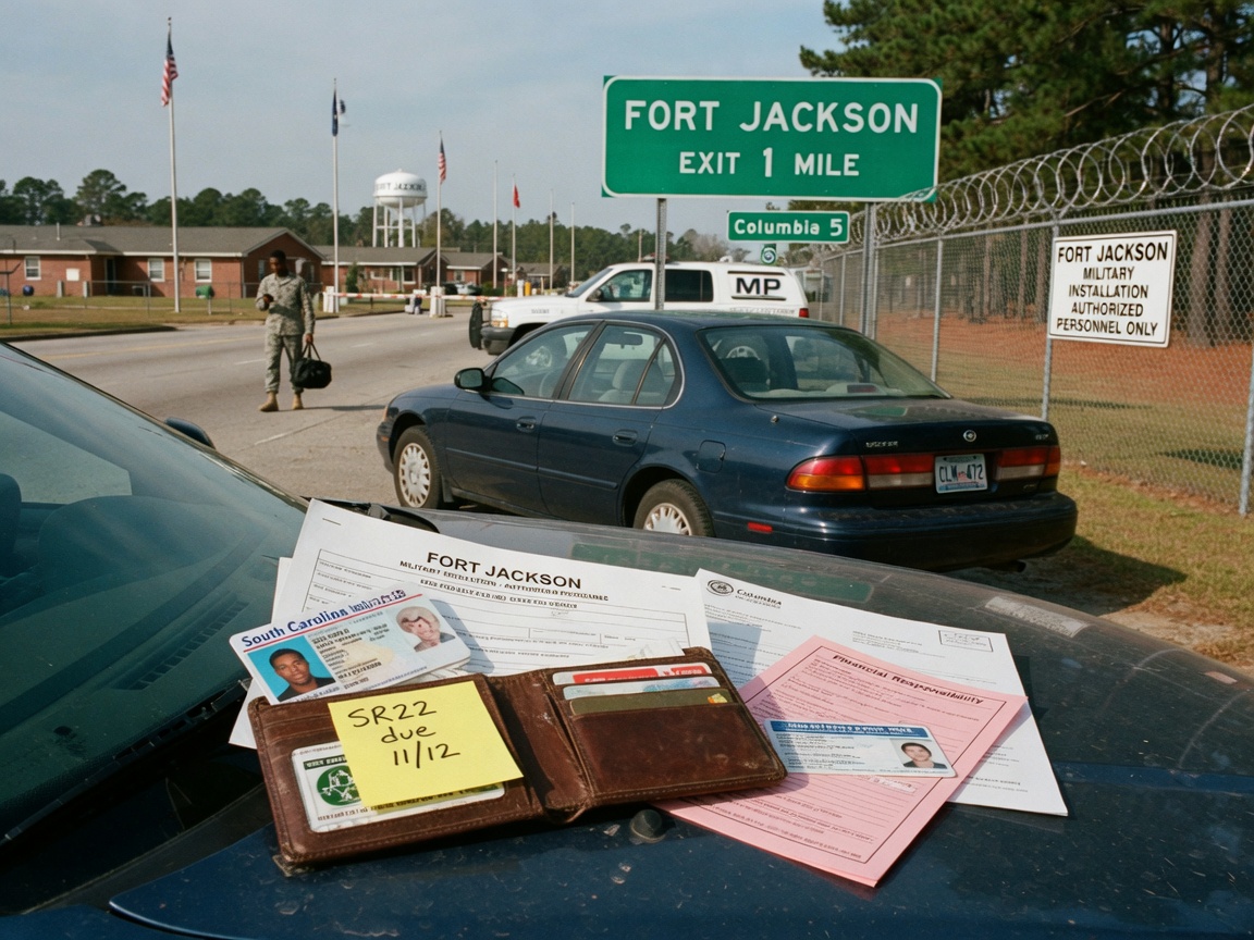 SR22 Requirements for Drivers Near Fort Jackson in Columbia